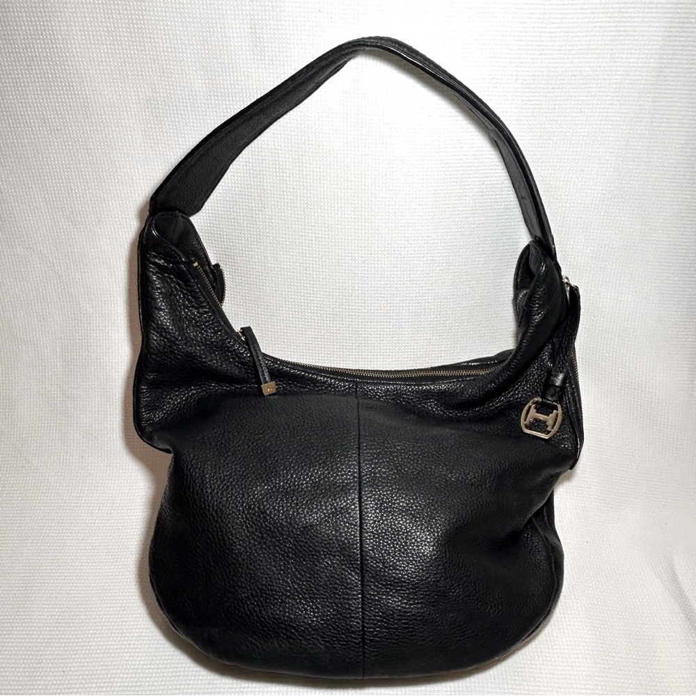 Halston Heritage Pebbled Leather Hobo Bag